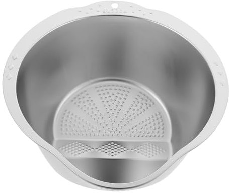 DINHEAROM Scolapasta Acciaio Inossidabile Con Rete Fine Per Lavare Frutta e Verdura Scolapiatti Pratico e Resistente Facile Da Pulire e Non Deformabile Utensile Cucina Per Uso Quotidiano