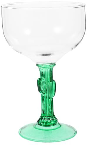 Luxshiny Chic Cactus Wine Glass Decorative Goblet for Household Parties Sturdy Transparent Glass with Unique Design for Home Bars Restaurants