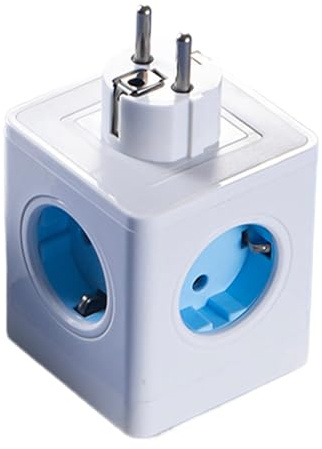Adaptador de Enchufe Eléctrico - Toma de Corriente para Cargar - Adaptador de Viaje USB Portátil con Protección contra Sobrecargas