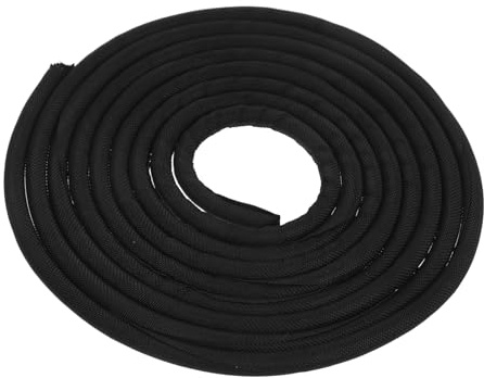 Gaine Cache Câble Auto-enroulante 8mm en Polyester Noire pour Câbles | Protection les Animaux Domestiques, Installation Facile, Usage Maison et Bureau, Diamètre Maximal 9mm