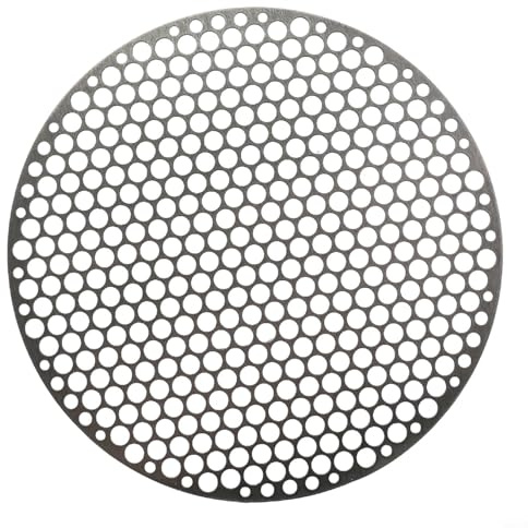Zilimontt Tapis de barbecue rond en acier inoxydable pour la cuisine et la cuisson en plein air avec design de fil de refroidissement et de rôtissage, qualité professionnelle pour barbecue, four