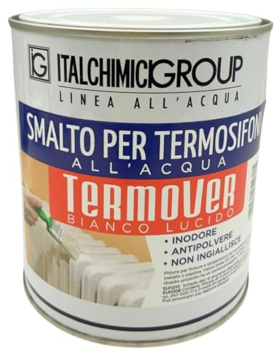 Generico Smalto per Termosifoni all'Acqua 750 ml Bianco Lucido – Vernice Radiatori Anticalore, Antipolvere, Non Ingiallisce, Inodore per Ferro, Ghisa e Alluminio