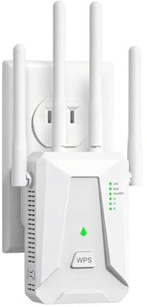 2026 WiFi Booster Range Extender, WiFi Extender, 4 Antennas Ethernet Port