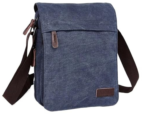 Casual Bärbar Herraxelväska Lämplig for Lenovo Legion Y900 11,1 | Crossbody-väska i enfärgad canvas med stor kapacitet med expanderbar dragkedja