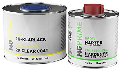 MG PRIME 0,75 litri 2K vernice trasparente vernice per auto lucidissimo HS incl. indurente