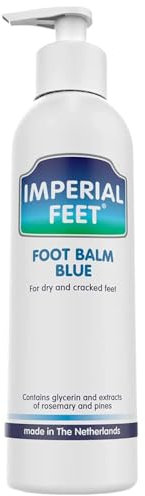 Imperial Feet Bálsamo para Pies Azul para Eliminar la piel Seca de los Pies - Bálsamo de Miel XL 150ML - Crema Reparadora para Talones Agrietados - Bálsamo para Talones que Suaviza, Hidrata y Alivia
