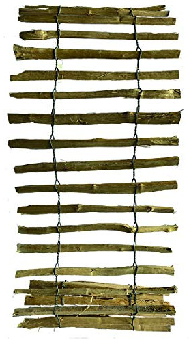NOOR Haselnuss-Rankhilfe - rustikales Spalier aus Naturholz - 50x200 cm | natürliche Rankhilfe aus Haselnussholz für Kletterpflanzen - idealer Lattenabstand von 3-4 cm - robust & witterungsbeständig
