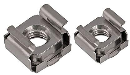 Dreneco M8 Cage Nut, Cage Rack Fixing Captive Nuts, For Rack Mount Equipment, Stainless Steel