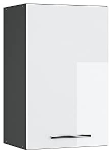 Vicco Hängeschrank Fame-Line, Weiß Hochglanz, 45 cm | MDF-Front · Soft-Close · 2 Einlegeböden · Metallgriffe · ✓ Praktischer Stauraum