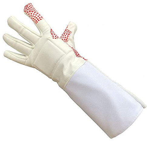 BDXZJ Fechthandschuhe Erwachsene und Kinder Fechtausrüstung Handschuhfolie Degenschwerthandschuhe Trainingshandschuhe für Das Fechten, Säbel- und Degen-Training Left,M