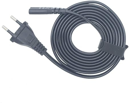 WICAREYO PS4 Netzkabel für PS4, 2 m erweiterte EU Stecker Stromkabel Ersatz Stromkabel für PS5 PS4 PS3 PS2 Xbox One S/X GameCube