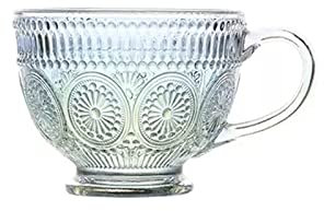 luckxuan Verres/Verre à Eau Tasses en Verre Transparentes de Grande Valeur avec poignée Tasses à Lait Tasses à Petit déjeuner Tasses à Eau Tasses à thé à la Maison Verres Tumbler (Color : E)