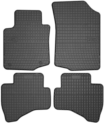 MOTOS Gummimatten Auto Fussmatte passend für Toyota Aygo I 2005-2014 Hatchback Verbessern Sie Ihren Reisekomfort mit Antirutschmatte Auto- Allwetter fußmatten Auto, Schutz vor Verschmutzung