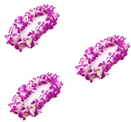 Abaodam 3 Stücke Hawaiian Luau Hula Gras Halskette Tropical Girlande Mode Strand Party Zubehör