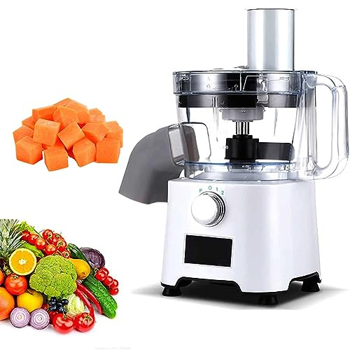 CYTBEK Electric Vegetable Dicer, Electric Onion Dicer with 6/8mm Dicing Molds, Electric Food Dicer 2000ml Capacity Fruit and Vegetable Dicer Chopper Carrots/Potatoes/Onions for Home/Commercial