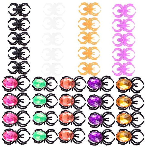 NOLITOY 40stücke Spinnenförmige Kunststoff Für Mädchen Halloween Finger Dekoration Und Party Zubehör Sichere Und Finger Accessoires Für Kostümpartys Und Spiele