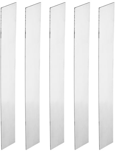 PATIKIL 5 Paquets 15N20 Acier pour la Fabrication de Couteaux, Barre Plate en Acier de 12 x 1 1/2 x 1/16 pour Feuille Métallique DIY, Utilisation Professionnelle et pour les Passionnés