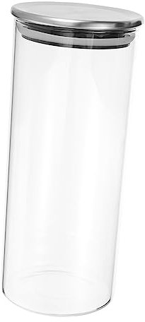 IMIKEYA jarra de vidrio frascos de boticario jarra con tapas paso recipientes para alimentos botes hermeticos tarro de vidrio transparente para cocina tarro de para sellar especias