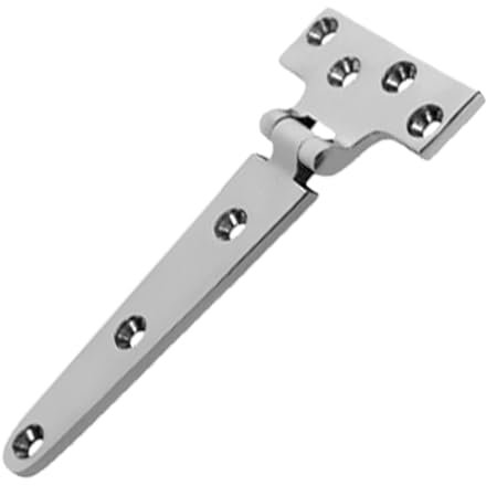 T-Scharnier aus Edelstahl 316 – robuste Schuppentorscharniere für und Metall | Gurtband in Marinequalität für Zauntore, Scheunentore und Holzzäune, c