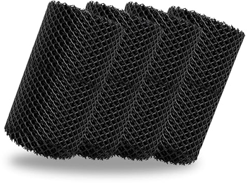 Aibulo 16cm x 5m Mesh Gutter Guard (4-Pack) - Effective Gutter Protection Shield for Leaves, Moss, Twigs & Debris Blockage