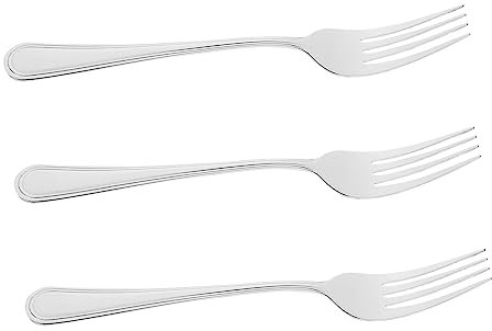 TOPBATHY 3pcs Cross Combination Fruit Forks Stainless Steel Forks for Dessert Serving in Household Tableware