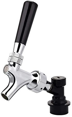 RVIFY doméstico en Bar elaboración casera Grifo de Cerveza de Barril, Grifo dispensador de Soda Cromado, Grifo de Barril de Cerveza para elaboración casera(Beer Tap Kit)