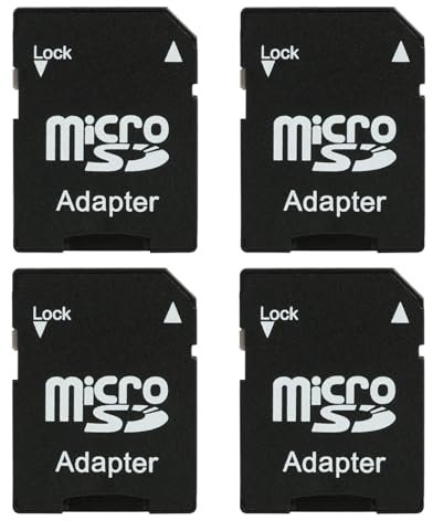 4 PCS Adaptador de Tarjeta SD, Compatible con Muchos Dispositivos con Ranuras para Tarjetas SD, como Ordenadores portátiles, cámaras, etc.