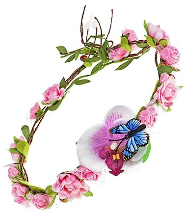 1 Stück Kunstblumen Stirnband Rattan Haarschmuck für Braut Fotografie Hochzeiten Partys Leichtes Bequemes Design für Cosplay und Festivals