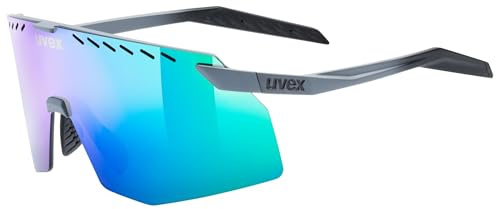 Uvex pace stage Sportbrille, grey matt/mir.green, one size