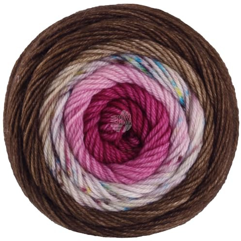 LANA GROSSA Meilenweit 50 Dip | Extrafeines Merinogarn im klassischen hand-dyed Verfahren | Handstrickgarn aus 75% Schurwolle & 25% Polyamid | 50g Wolle zum Stricken & Häkeln | 200m Garn FB 5306