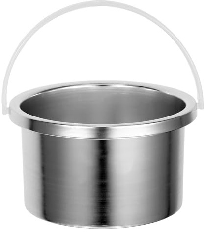 WESIEVYA Pot Intérieur pour Appareil Chauffe-cire en Alliage D'aluminium 500ml, Accessoire Pratique et Facile à Nettoyer pour Épilation la Cire