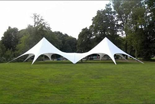 Commercial Wedding Event Camping Beach Yard Patio Pool Double Star Stretch Tent (Size: 80x40x20ft.)