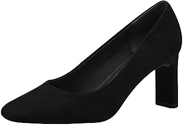 Tamaris Damen Pumps Leder Blockabsatz; Black/schwarz; 37 EU