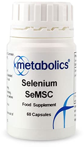 Selenium Methylselenocysteine (Pot of 60 Capsules) | Providing 200MCG of Selenium Per Capsule | Supporting Health Hair & Nails - Made in The UK