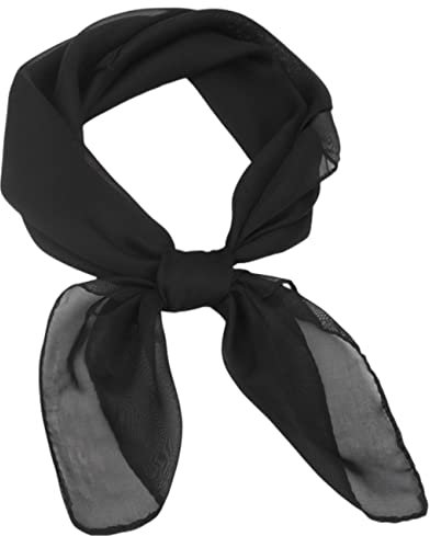 FAIRYGATE Damen Seidenschal Seidentuch Chiffon Silk Scarf Kleines Quadratisches Muster Druckhalsschal Vintage Halstuch für Frauen Mädchen DA2910