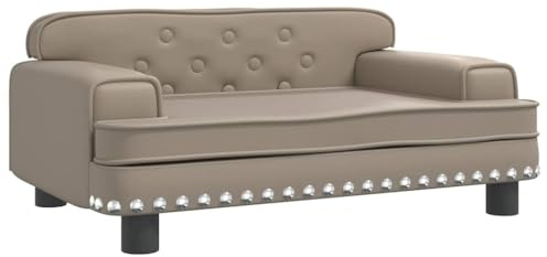 vidaXL Hundebett Cappuccino-Braun 70x45x30 cm Kunstleder
