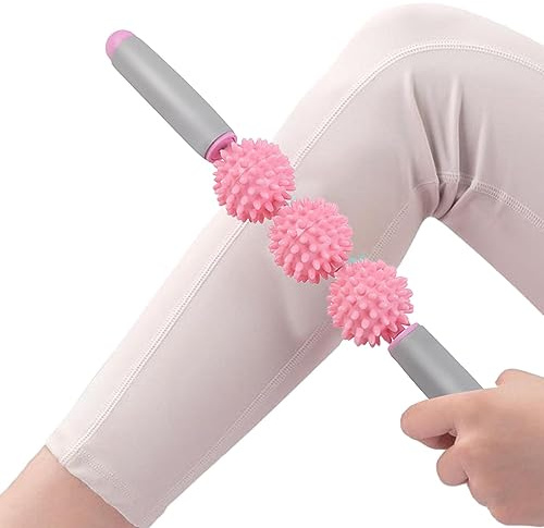 Massage Roller Stick | Massagerolle Körper Roller Massage Stab | Massagestab | Igelball Massageroller Mit Griff Für Beine Nacken Rücken Schulter