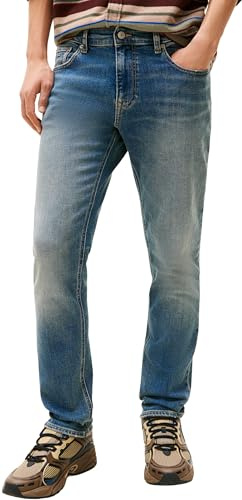 Tommy Jeans Vaqueros Hombre Scanton Slim Fit, Azul (Denim Dark), 32W/32L