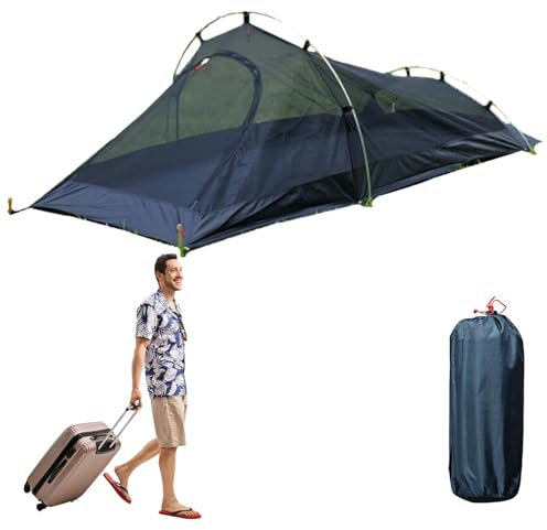 Zelte für Camping 1 Person – 1 Person Kuppelzelt – atmungsaktives Netzgewebe, wasserdicht, geräumig, leicht, tragbares Rucksackzelt für Outdoor-Camping/Wandern