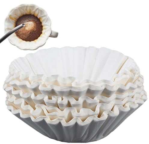 Generic Lot de 100 filtres à café en papier compatibles avec machines à café Bravilor Bonamat, Buffalo Bun Technovorm Kona Marco et similaires Blanc