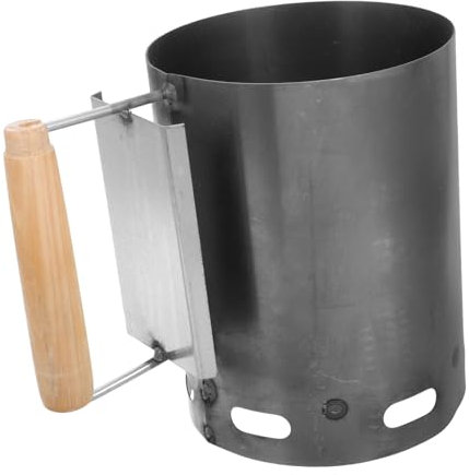 BESPORTBLE Outdoor Camping Fire Pit Insulated Chimney Quick Ignition Portable BBQ Chimney Starter