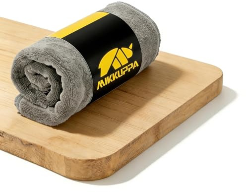 MIKKUPPA XXL Mikrofasertuch Auto, Großes Trockentuch, 60x160 cm – 400 GSM | 1 Stück - Ultra Saugstarkes & Lackschonendes Poliertuch für Auto & Motorrad