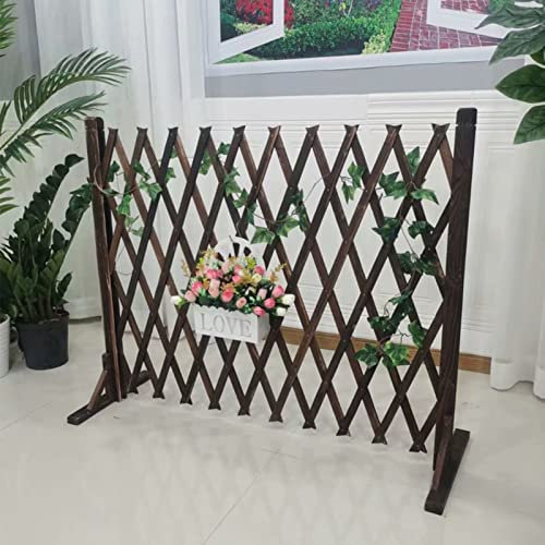Gartenzaun aus Holz für Rasen, Balkon oder Outdoor-Dekoration, Tiersichere dekorative Tafel für Weihnachtsbaumschutz und Pflanzenklettergerüst