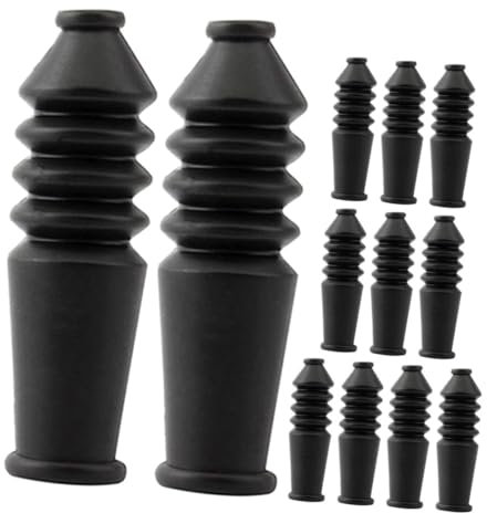 Mikikit 12pcs Brake Cable Protective Cover Sleeve Rubber Material for Mountain Bike for Brake Line and Clutch Cable Protection during Cycling