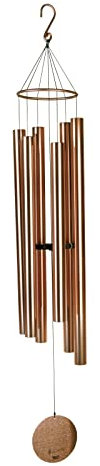 Klangspiel Extra Groß Metall Windspiel Windharfe Feng Shui Entspannung 165 cm rosegeold