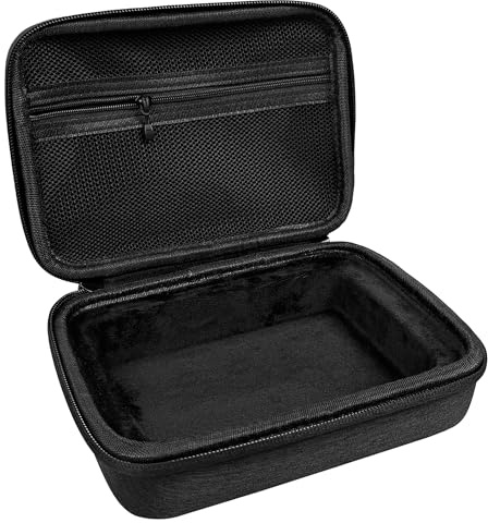 Musiin Étui Interface Audio Compatible avec Focusrite Scarlett Solo 4th Gen | Compatible avec Fender Quantum LT2,KORG NTS-3,Étui EVA Doublé,Poche Filet,Double Zip,Poignée Silicone Portable