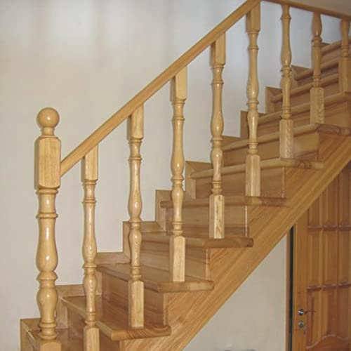 Ringhiera per scale in legno per interni ed esterni, altezza 90 cm, moderna ringhiera per veranda loft e gradini di ingresso, set completo di viti, elegante ringhiera interna per decoratori