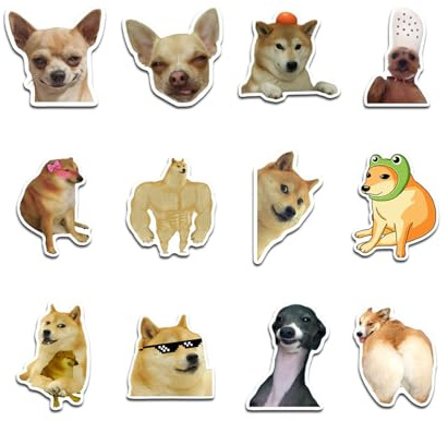 Magnet Hund Kühlschrank,12 Stück Magnete Für Kühlschrank Lustig,Hund Meme Fridge Magnet, Kühlschrankmagnete, Flexible, Küche, Heimdekoration, Schule, Schließfach