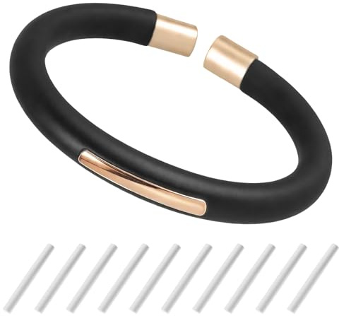 UICCVOKK Refillable Mosquito Repellent Bracelet, DEET-Free Insect Repellent Bracelet with 10 Essential Oil Refills for Adults & Kids,Waterproof Adjustable Mosquito Bracelets for Outdoor and Indoor