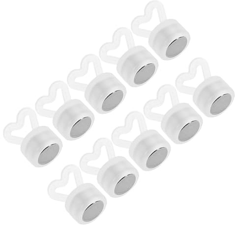 PENIKOKO Pesi per Palloncini a Forma di Cuore 10 Pezzi Base Magnetica Riutilizzabili, Blocchi di Peso Decorativi in Plastica per Centrotavola Eventi, Feste di Matrimonio e